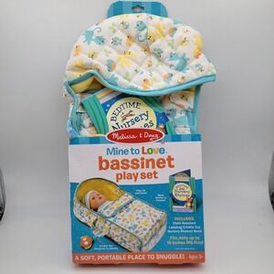 Melissa‎ & Doug Mine to Love Bassinet Play Set Doll Carrier Bedtime Stories Book